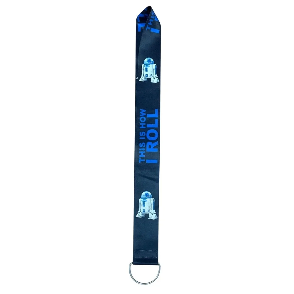 Disney Star Wars Reversible Lanyard R2‑D2 BB‑8 This Is How I Roll DISCONTINUED